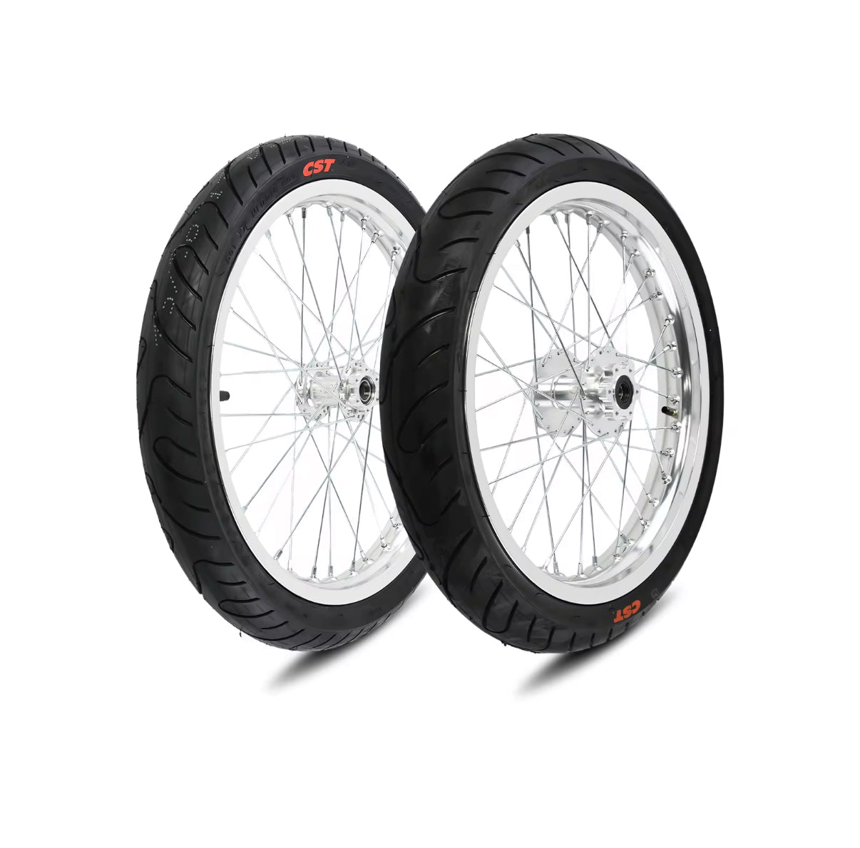Chrome 17Inch Supermoto Wheelset