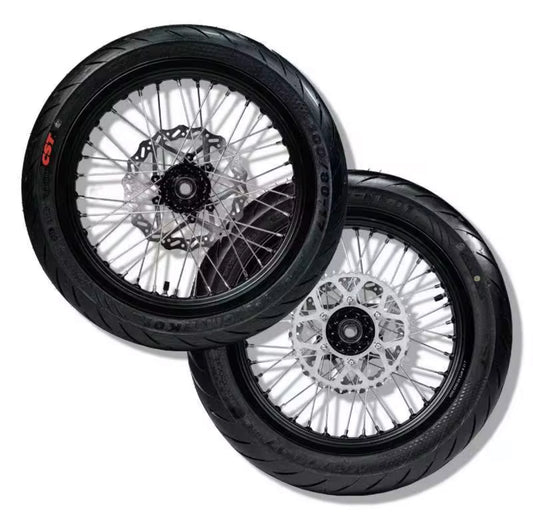"CST" Ultra Bee 17Inch Supermoto Wheelset