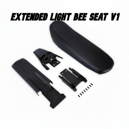 Extended Light Bee Seat V1 components on a white background